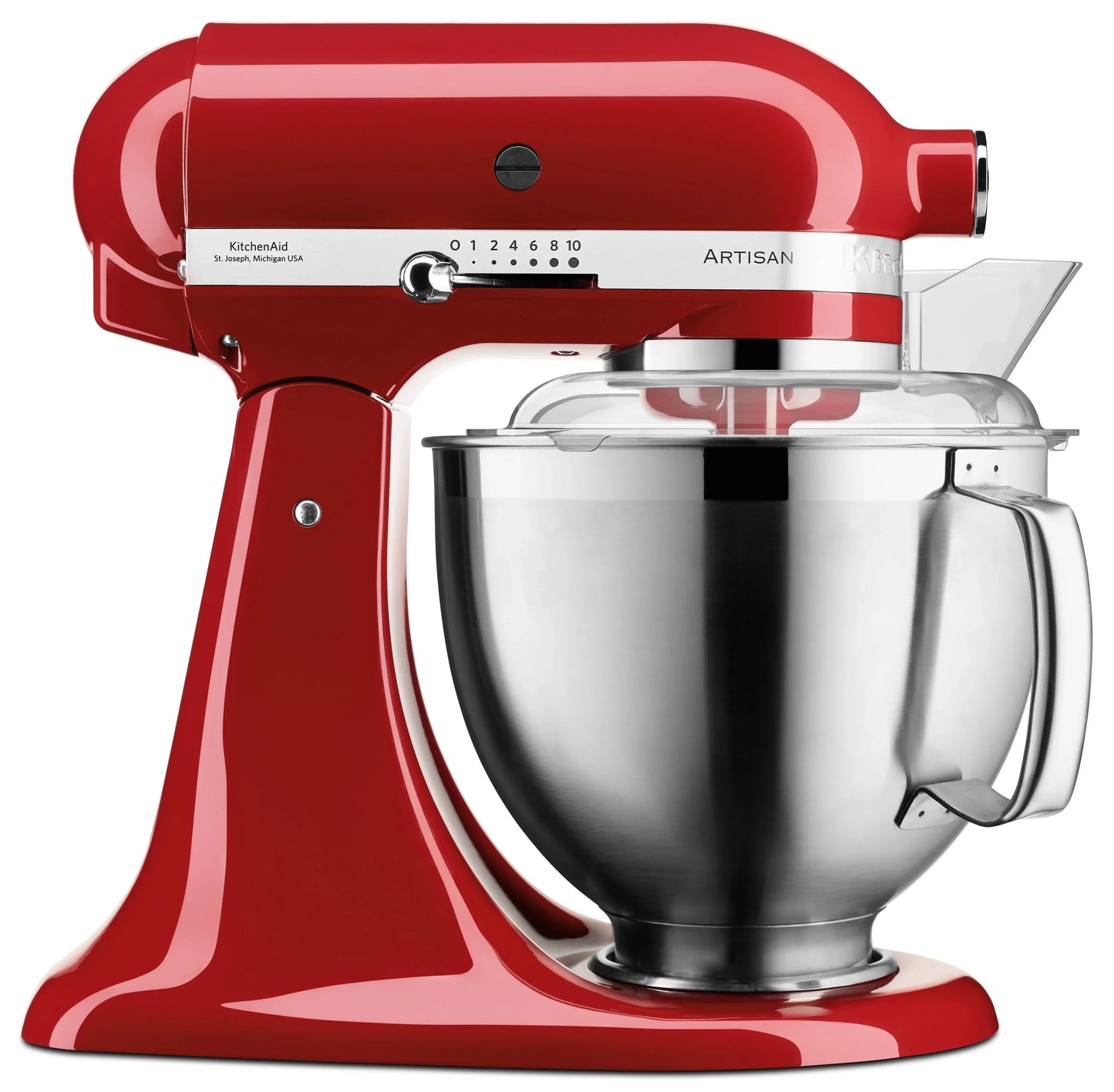 KitchenAid 4,8 L 5KSM185 Artisan Küchenmaschine Flexiset Artisan + Flexi-Rührer