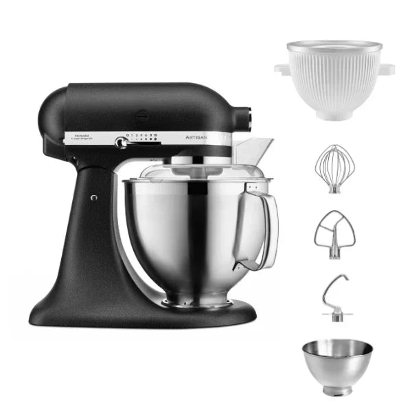 KitchenAid 4,8 L 5KSM185 Artisan Küchenmaschine Icelover Eiszubereiter 5KSMICM