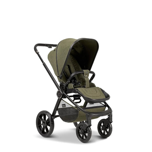 MOON Buggy SPORT, Moosgrün/Melange, Sportwagen-Buggy mit Liegefunktion, bis 22kg, UV-Schutz 50+, zusammenklappbar, großer Korb, Kollektion 2024