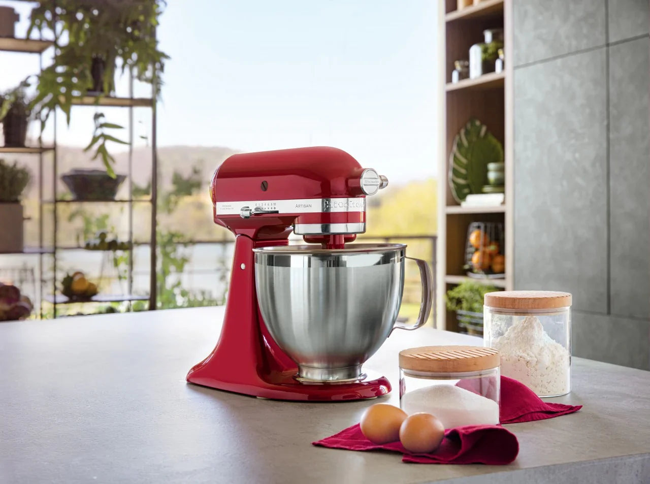 KitchenAid 4,8 L 5KSM185 Artisan Küchenmaschine Cookielover Artisan Fleischwolf+Spritzgebäck+Flexirührer