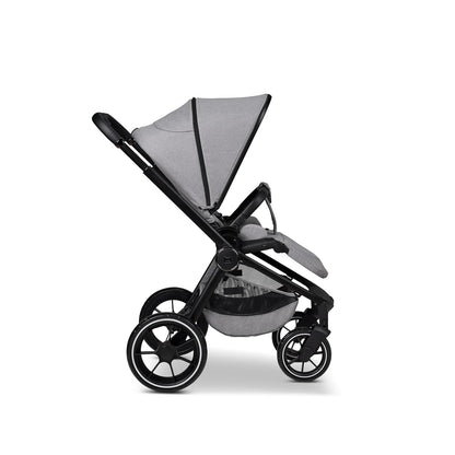 MOON SPORT stone/melange, sport buggy with lie-flat position, up to 22kg, UV protection 50+, foldable, large basket, 2025 collection