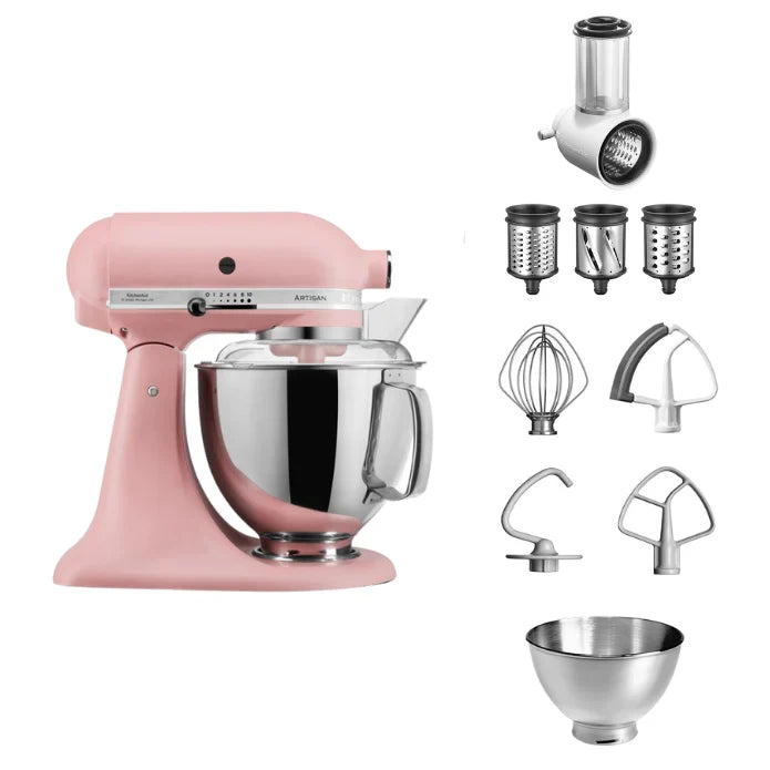 KitchenAid 4,8 L 5KSM175 Artisan Food Processor Beginner Set with Vegetable Slicer