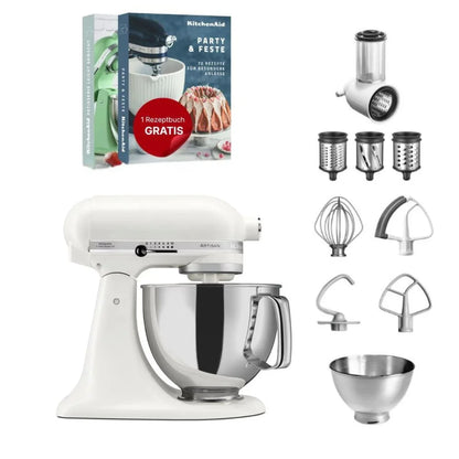 KitchenAid 4,8 L 5KSM175 Artisan Food Processor Beginner Set with Vegetable Slicer