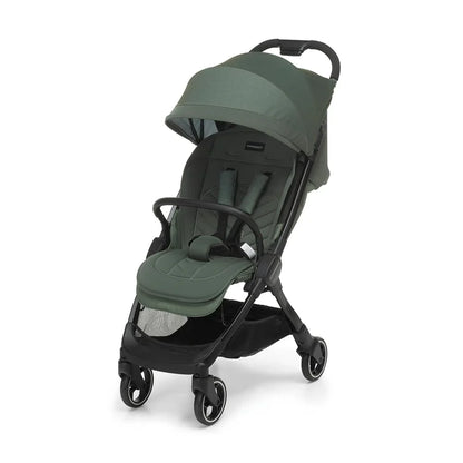 Foppapedretti Leichter Kinderwagen Ciao, für Kinder von 0-22 kg (0-4 Jahre), Einhandverschluss, selbststehend, verstellbare Rückenlehne, gefederte Räder, Gepäckkorb, Aluminiumrahmen, Forest