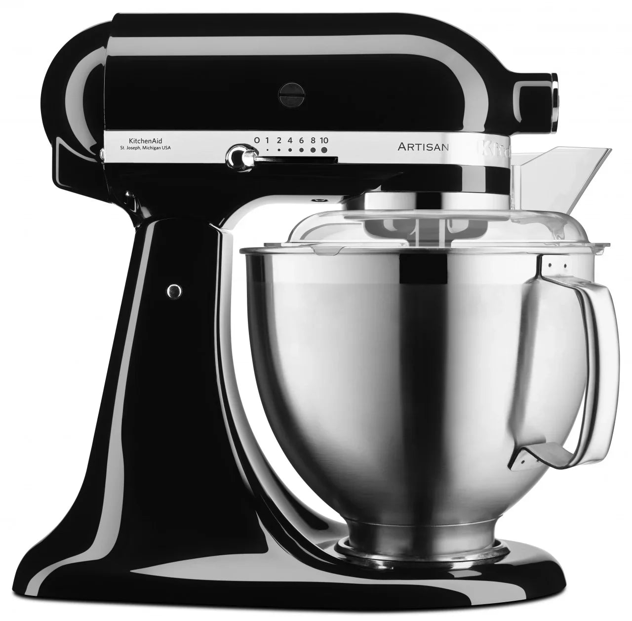 KitchenAid 4,8 L 5KSM185 Artisan Küchenmaschine Flexiset Artisan + Flexi-Rührer