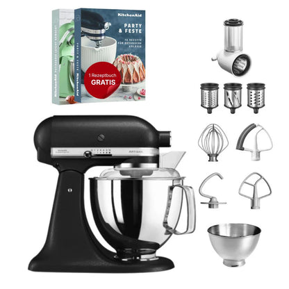KitchenAid 4,8 L 5KSM175 Artisan Food Processor Beginner Set with Vegetable Slicer