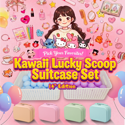 A-【Valise Kawaii Lucky Scoop】- Édition 14 po