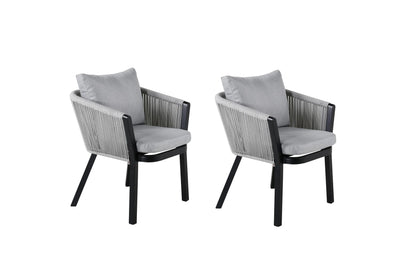 2er Set - Gartenstuhl Myria aus Metall/Polyester