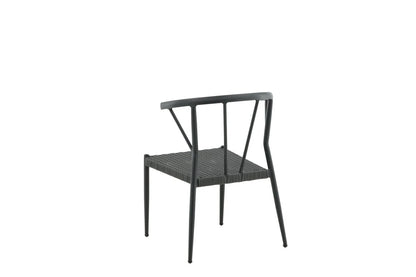 6er Set - Gartenstuhl Tina aus Rattan/Aluminium